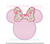 Mouse Girl Head Bow Silhouette Blanket Stitch Applique Machine Embroidery Design