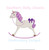 Unicorn Bow Rocking Horse Baby Mini Fill Machine Embroidery Design