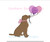 Lab Girl Dog With Birthday Balloons Balloon Bow Collar Fill Machine Embroidery Design