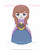 Froze Ice Princess Sister Anna Character Sketchy Light Fill Quick Stitch Machine Embroidery Design