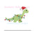 Christmas Santa Hat Lights Dinosaur Mini Fill Machine Embroidery Design