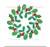 Christmas Holly Berry Leaves Leaf Wreath Fill Machine Embroidery Monogram