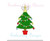 Christmas Tree Angel Topper Blanket Stitch Applique Machine Embroidery Design