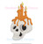 Halloween Skeleton Skull Candles Mini Fill Machine Embroidery Design