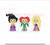 Witch Friends Trio Row Fill Machine Embroidery Design Witches Characters Character