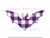 Gingham Plaid Bat Halloween Machine Embroidery Design Fall Autumn