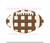 Gingham Plaid Football Fill Design Machine Embroidery Design Check Checkered