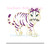 Girl Tiger with Bow Mascot Vintage Stitch Football Machine Embroidery Design Tigers