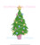 Christmas Tree Potted Preppy Mini Fill Machine Embroidery Design