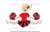 Cheerleader Jumping Split Zig Zag Applique Machine Embroidery Design Cheer Jump