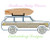Station Wagon Surf Board Sketchy Fill Monogram Frame Machine Embroidery Summer