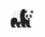 Panda Bear Mini Fill Machine Embroidery Design Zoo Animal