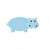 Hippo Hippopotamus Mini Fill Machine Embroidery Design Zoo