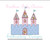 Princess Castle Blanket Stitch Applique Machine Embroidery Design