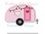 Valentine Camper Heart Girl Boy Camping Satin Applique Machine Embroidery Design