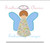 Angel Girl Tree Topper Zig Zag Applique Machine Embroidery Design Christmas