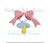 Pacifier Binky with Bow Girl Baby Shower Mini Fill Machine Embroidery Design