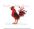 Rooster Cock Mascot Mini Fill Machine Embroidery Design Football