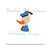 Duck Boy Character Profile Mini Fill Machine Embroidery Design