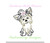 Yorkie Dog Girl with Bow Vintage Stitch Machine Embroidery Design