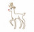 Reindeer Rudolph Vintage Stitch Machine Embroidery Design Christmas