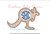 Kangaroo Satin Applique Circle Monogram Frame Machine Embroidery Design Australia