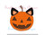 Cat Jack O Lantern Blanket Stitch Applique Machine Embroidery Autumn/Halloween