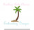 Palm Tree Beach Coconut Frond Mini Fill Design Machine Embroidery Design