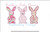 Bunny Girls Blanket Stitch Applique Machine Embroidery Spring/Easter