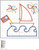 Fireworks Boat Sail Boats Zig Zag Applique Machine Embroidery Design