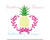 Multi Color Pineapple Fleur Fill Machine Embroidery Design