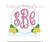 Lemon Bunch Plant Circle Monogram Frame Machine Embroidery Design