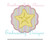 Starfish Scallop Circle Frame Blanket Stitch Applique Machine Embroidery Design