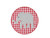 Elephant Boy Circle Frame Blanket Stitch Applique Machine Embroidery Design