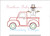 Truck Vintage Stitch With Winter Snowman Machine Embroidery Design Christmas