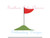 Golf Flag Mini Fill Machine Embroidery Sports