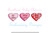 Conversation Heart Trio Blanket Stitch Applique Machine Embroidery Valentine's Day