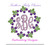 Circle Blueberry Monogram Frame Machine Embroidery Design