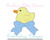Duck Bow Blanket Stitch Applique Machine Embroidery Animal