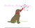 Dog with Sparkler Fireworks Fire Works Lab Labrador Mini Fill Machine Embroidery Design