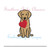 Valentine's Day Heart Dog Lab Mini Fill Machine Embroidery Design