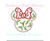 Holly Berry Christmas Mouse Girl Satin Outline Machine Embroidery Design