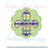 Fleur De Lis Circle Blanket Stitch Applique Frame Machine Embroidery Design