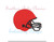 Football Helmet Mini Fill Design Machine Embroidery Design