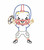 Football Player Boy Vintage Stitch Machine Embroidery Design