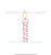 Vintage Stitch Birthday Candle Mini Machine Embroidery Design