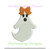 Ghost Girl Bow Mini Fill Machine Embroidery Design Halloween Trick or Treat