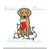 Boy Dog Christmas Fill Machine Embroidery Design