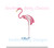 Flamingo Abstract Mini Fill Machine Embroidery Design Summer