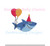 Birthday Shark Baby Mini Fill Machine Embroidery Design First Party